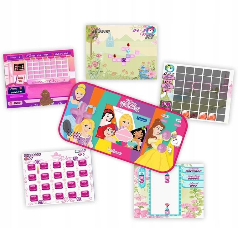 Lexibook, Księżniczki Disneya, Compact Cyber Arcade, konsola podręczna, 150 gier