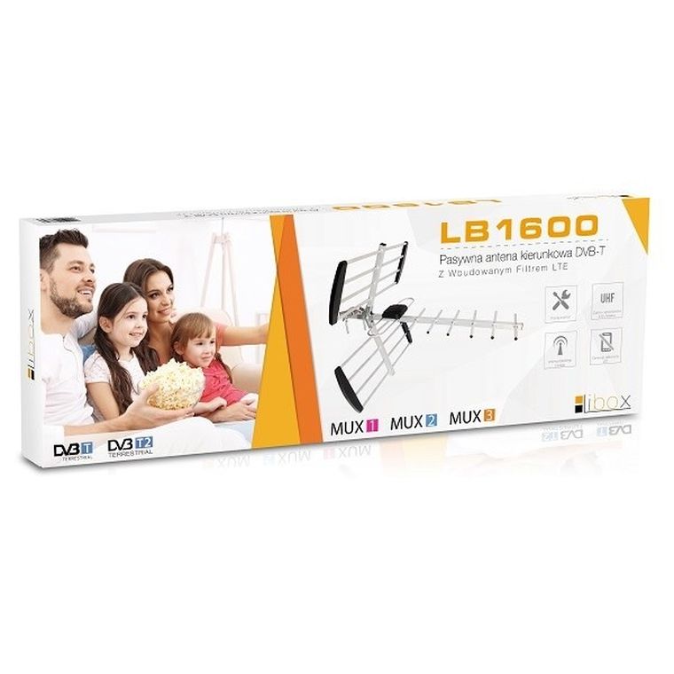 Libox, antena kierunkowa Dvb-t 16-el, pasywna z filtrem Lte