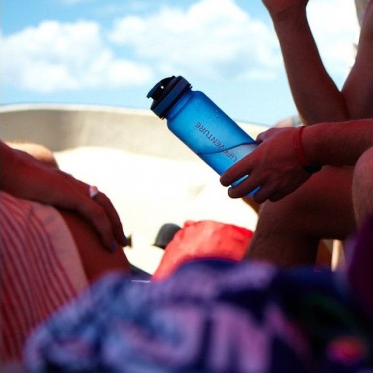 Lifeventure, bidon, 650 ml, różowy