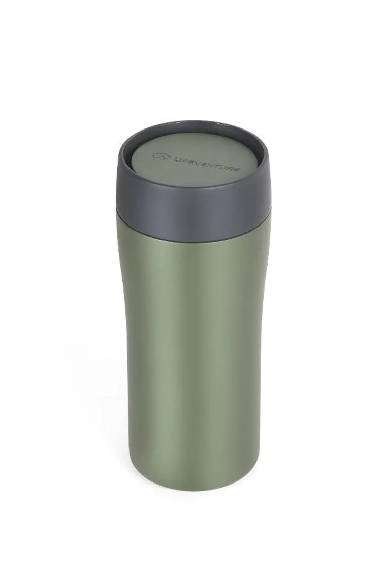 Lifeventure, One-Touch, kubek termiczny, khaki, 350 ml
