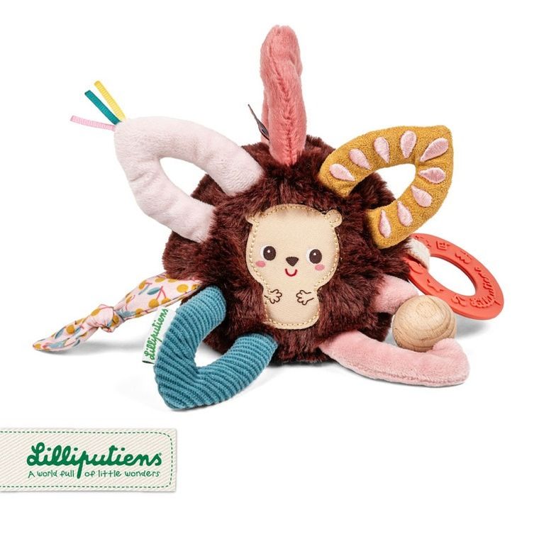 Lilliputiens, Jeżyk Leon, piłeczka aktywizująca, wielofunkcyjna, 3m+