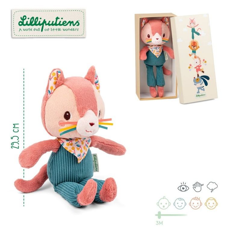 Lilliputiens, Kotka Jeanne, maskotka w ozdobnym pudełku, 3m+