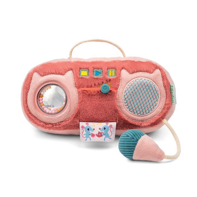 Lilliputiens, Kotka Jeanne, Radio, zabawka sensoryczna, przytulanka, 9m+