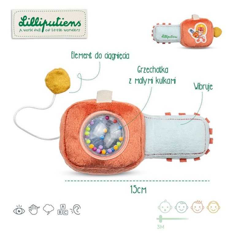 Lilliputiens, Lew Jack, grzechotka, piła, 3m+