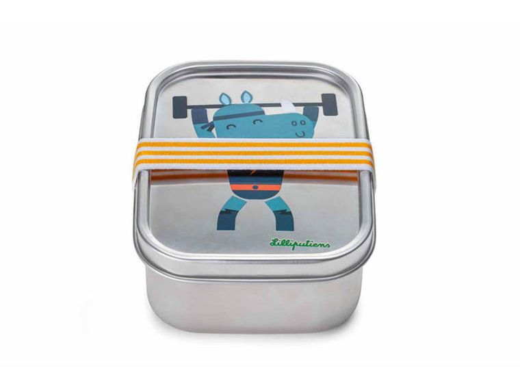Lilliputiens, lunchbox ze stali nierdzewnej, Super Nosorożec Marius