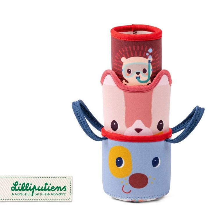 Lilliputiens, Piesek Jules, 3 kubeczki do kąpieli, 6m+