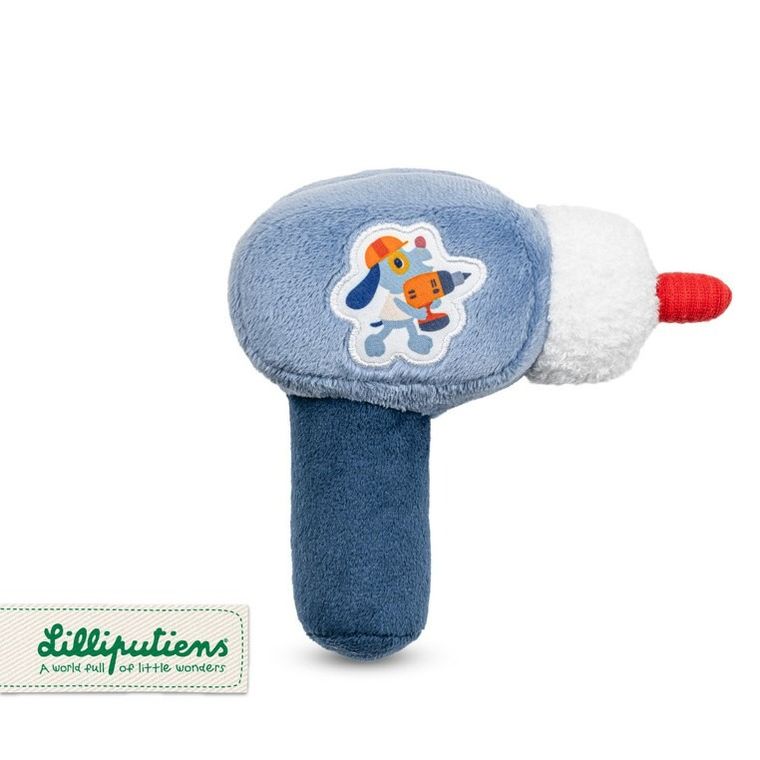 Lilliputiens, Piesek Jules, grzechotka, wiertarka, 3m+