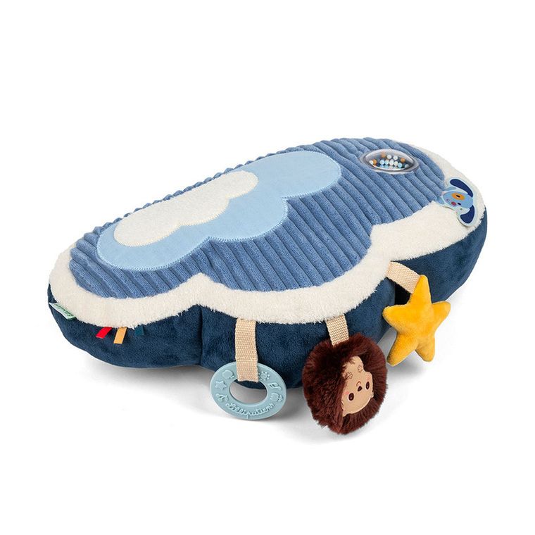 Lilliputiens, Piesek Jules, poduszka aktywizująca, zabawka sensoryczna, 3m+