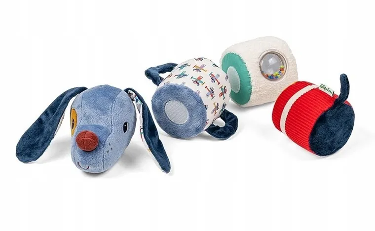 Lilliputiens, Piesek Jules, wałek dźwiękowy, 4-elementowy, 6m+