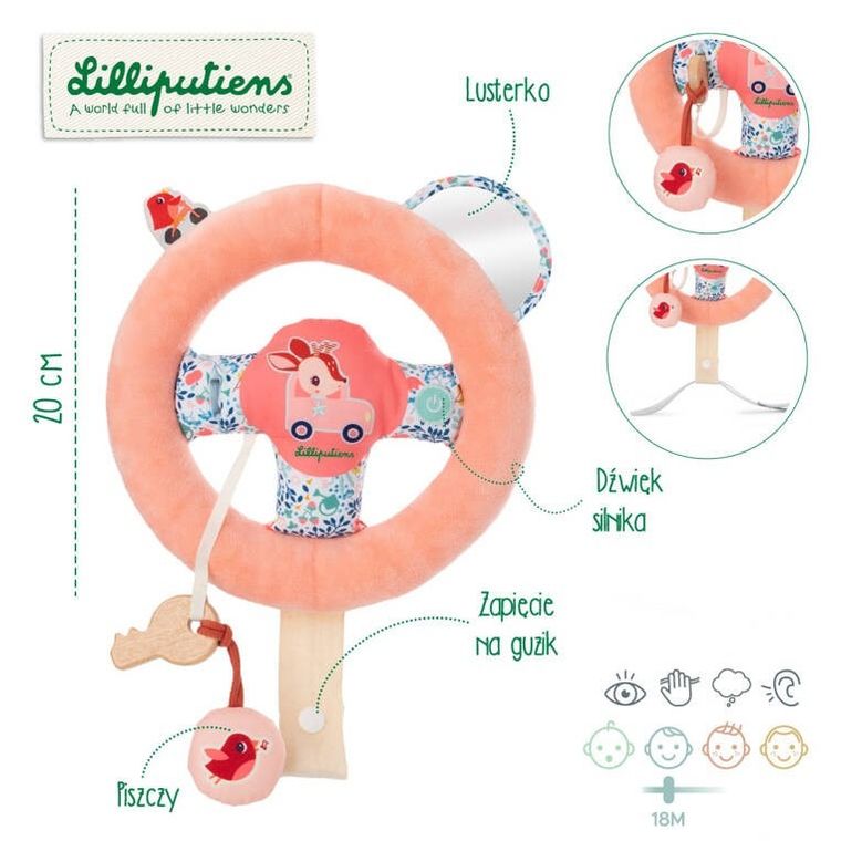 Lilliputiens, Sarenka Stella, miękka kierownica aktywizująca, 18m+