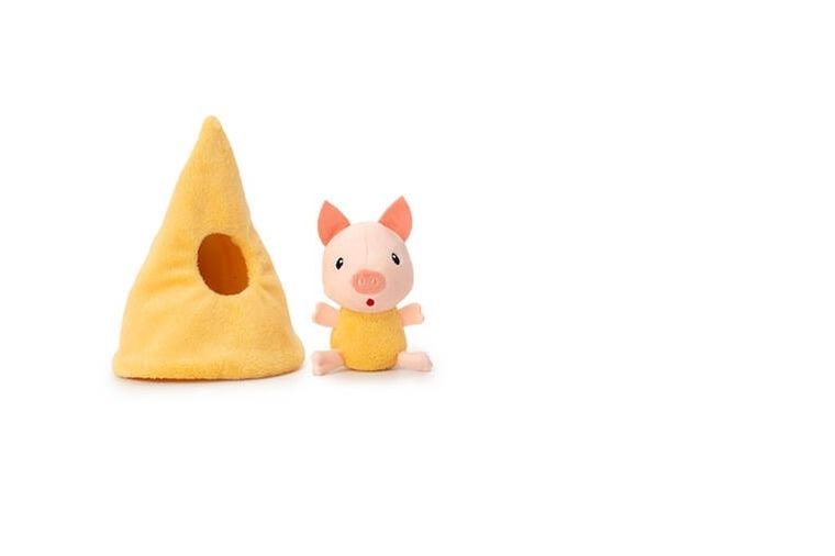 Lilliputiens, zestaw 3 domków dla świnek i wilka, 18m+