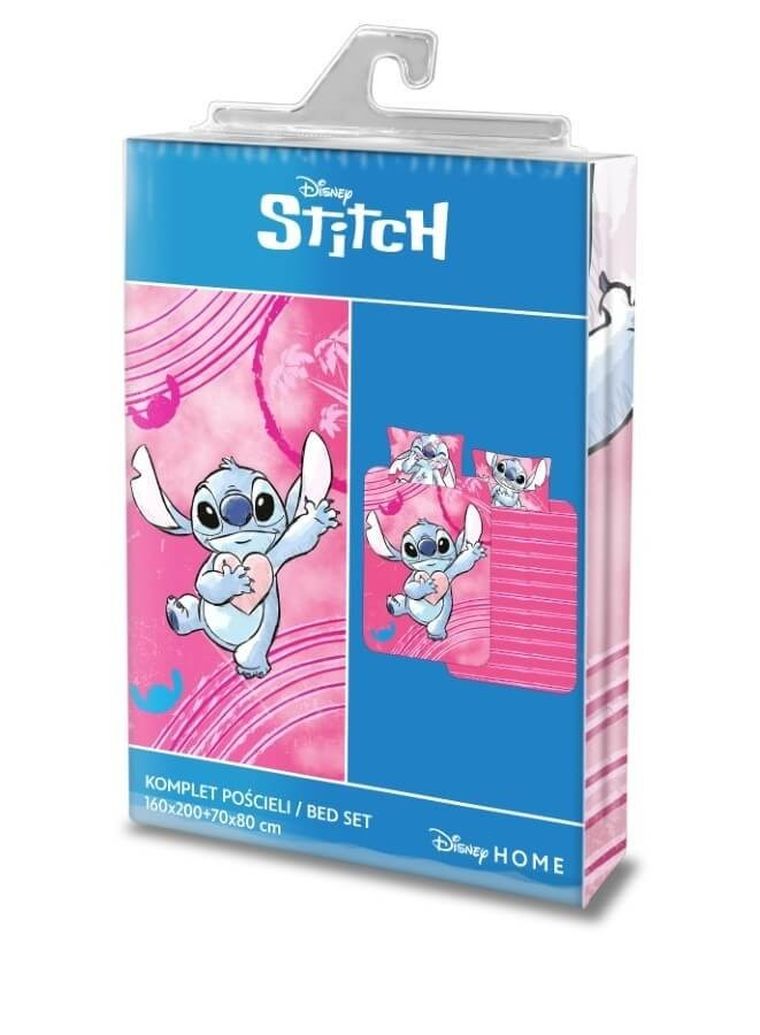 Lilo i Stitch Aloha, 2-częściowy komplet pościeli bawełnianej, 160-200 cm
