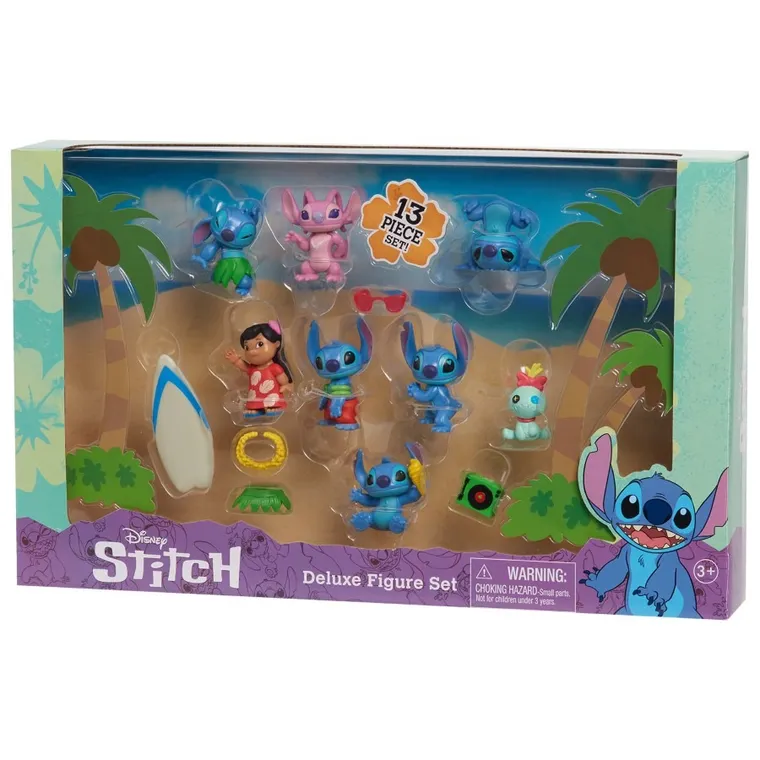 Lilo i Stitch, figurki kolekcjonerskie deluxe, 13 elementów