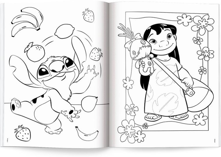 Lilo i Stitch. Megakolorowanka. Brokatowe naklejki
