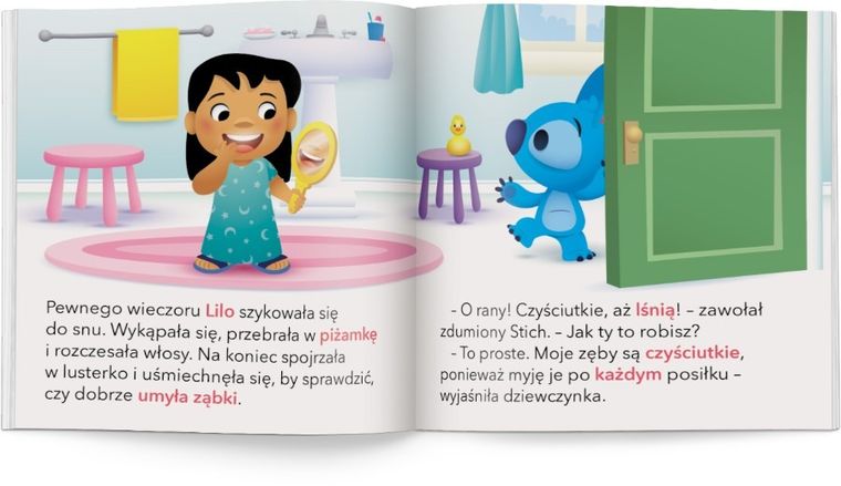 Lilo i Stitch. Stich myje ząbki. Moje pierwsze opowiastki
