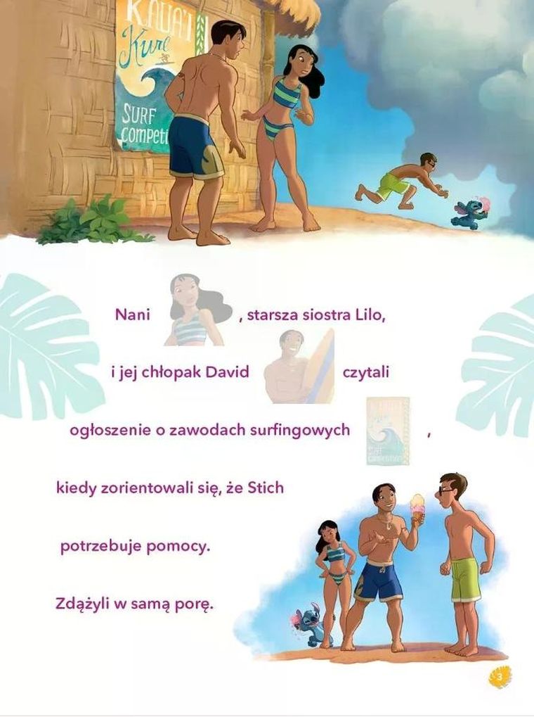 Lilo i Stitch. Złap falę! Czytanki naklejanki