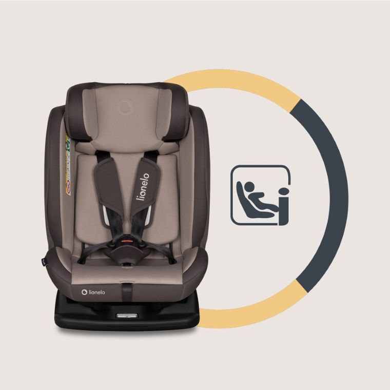 Lionelo, Aart, i-Size, fotelik samochodowy, beige latte, 40-150 cm