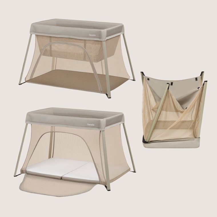 Lionelo, Alice, łóżeczko turystyczne, 3w1, Beige Olive