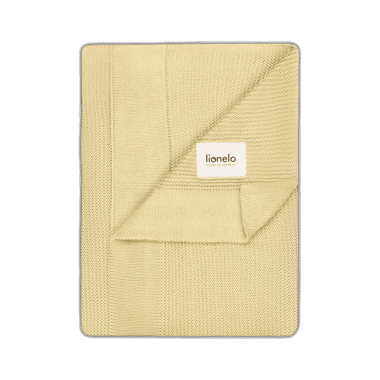 Lionelo, Bamboo Blanket, kocyk bambusowy, Yellow Lemon, 75-100 cm