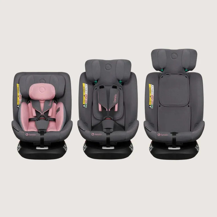 Lionelo, Bastiaan One, I-Size, fotelik samochodowy, Pink Rose, 40-150 cm