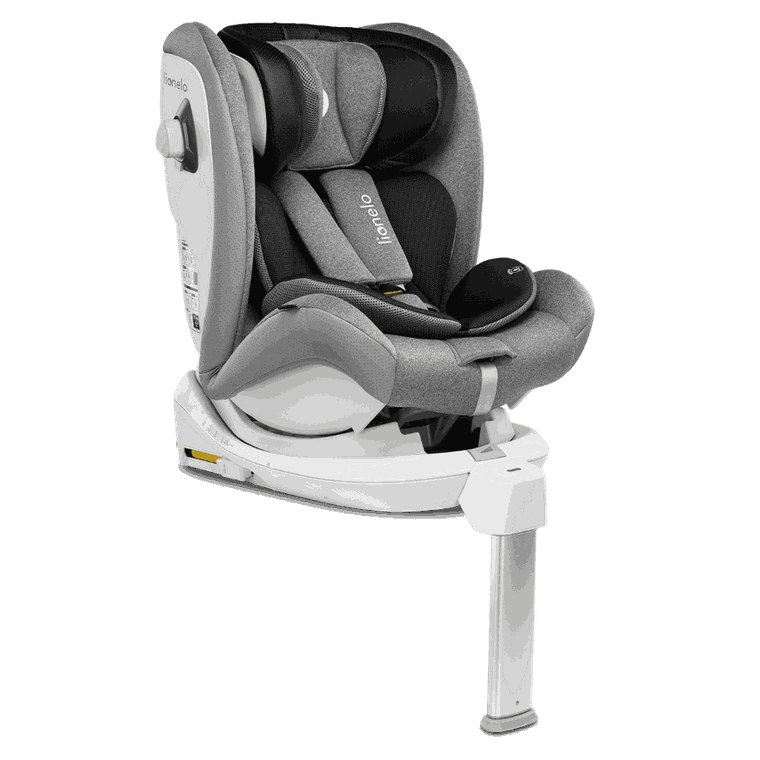Lionelo, Braam, fotelik samochodowy, 40-150 cm, Grey Stone
