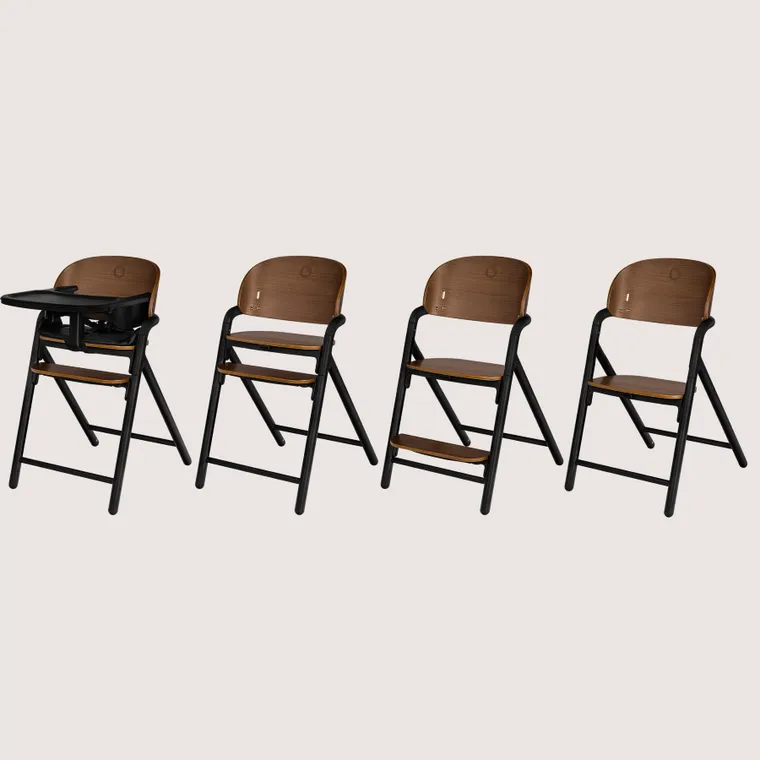 Lionelo, Celia, krzesełko do karmienia, black wood