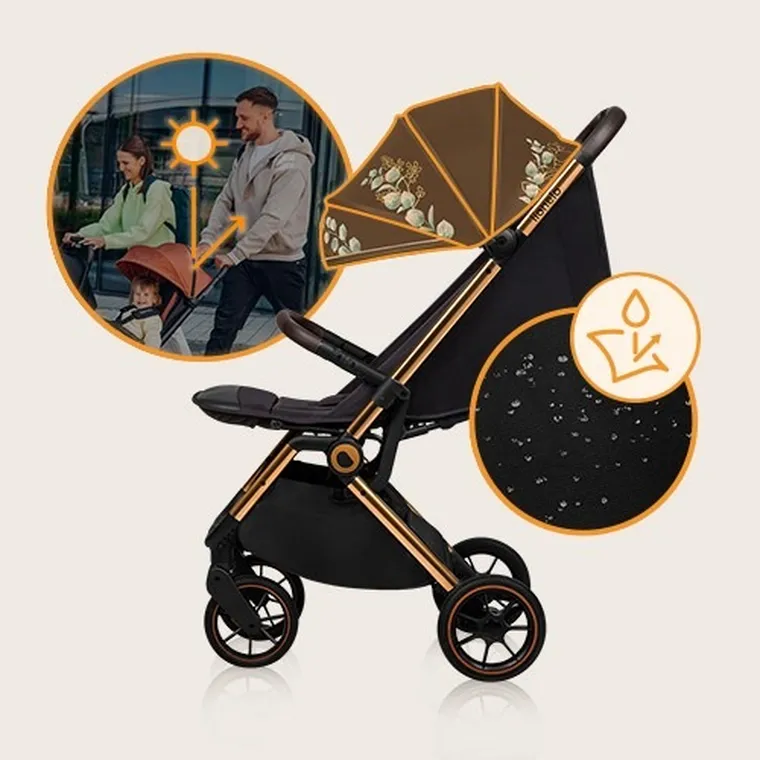 Lionelo, Cloe, wózek spacerowy, Golden Moments