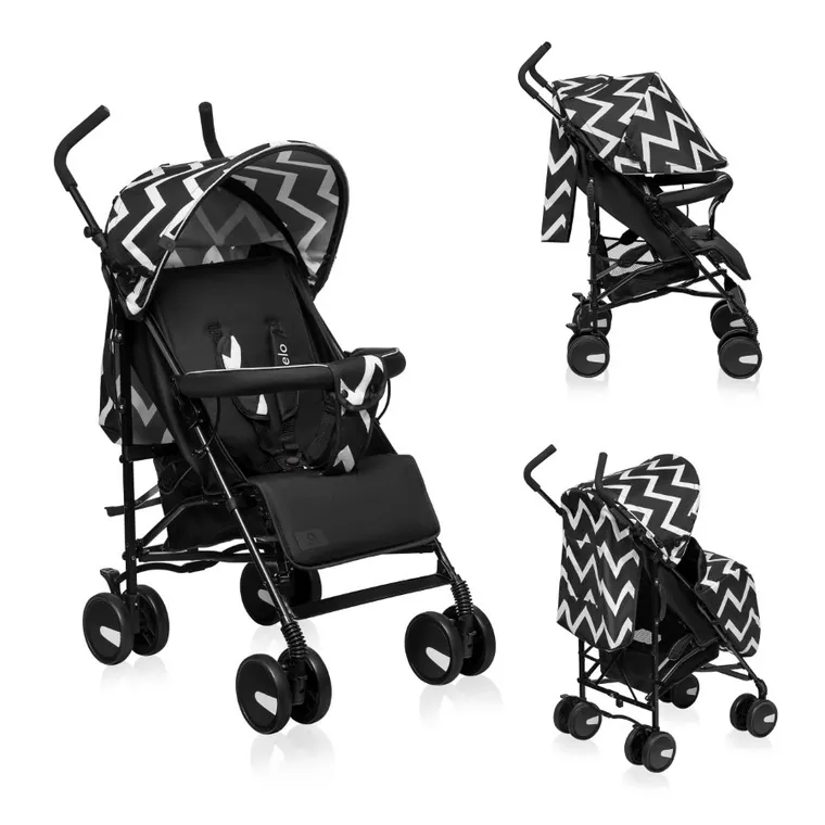 Lionelo, Elia Oslo, wózek spacerowy, czarno-biały