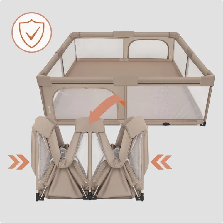 Lionelo, Florence XL Easy Fold, kojec, beige sand