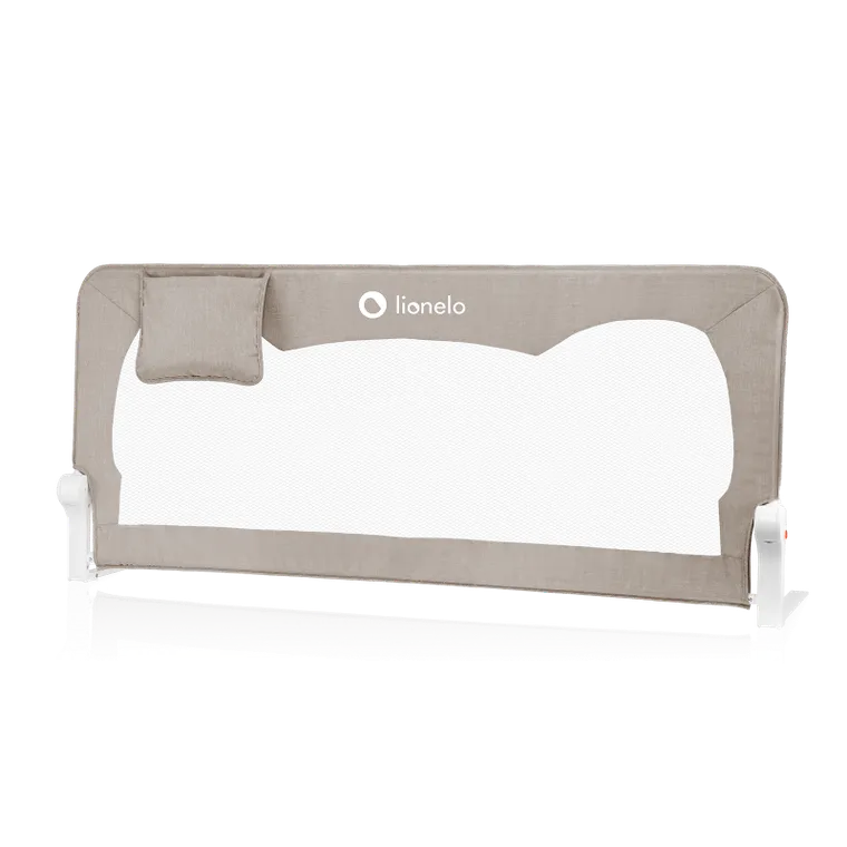 Lionelo, Hanna, barierka zabezpieczająca na łóżko, 66 cm, Beige Melange