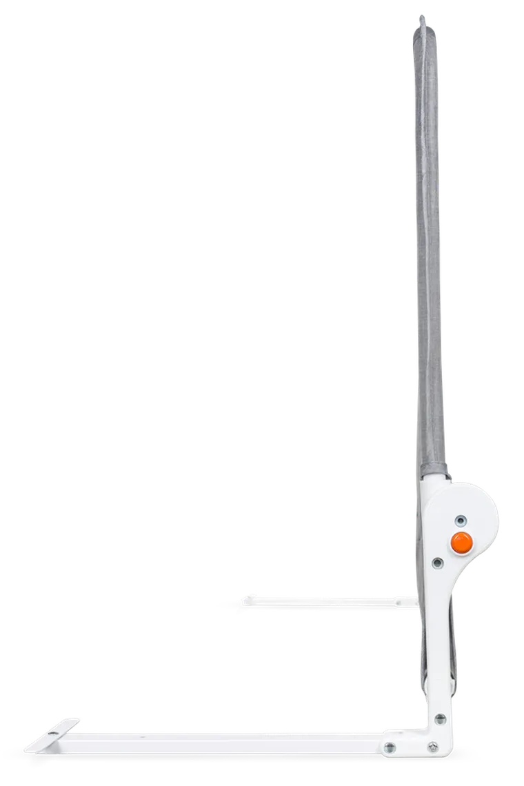 Lionelo, Hanna, barierka zabezpieczająca na łóżko, 66 cm, szara