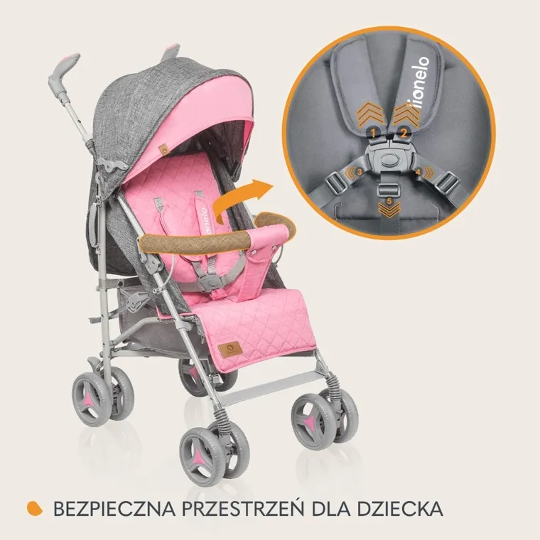 Lionelo, Irma, wózek spacerowy, Pink