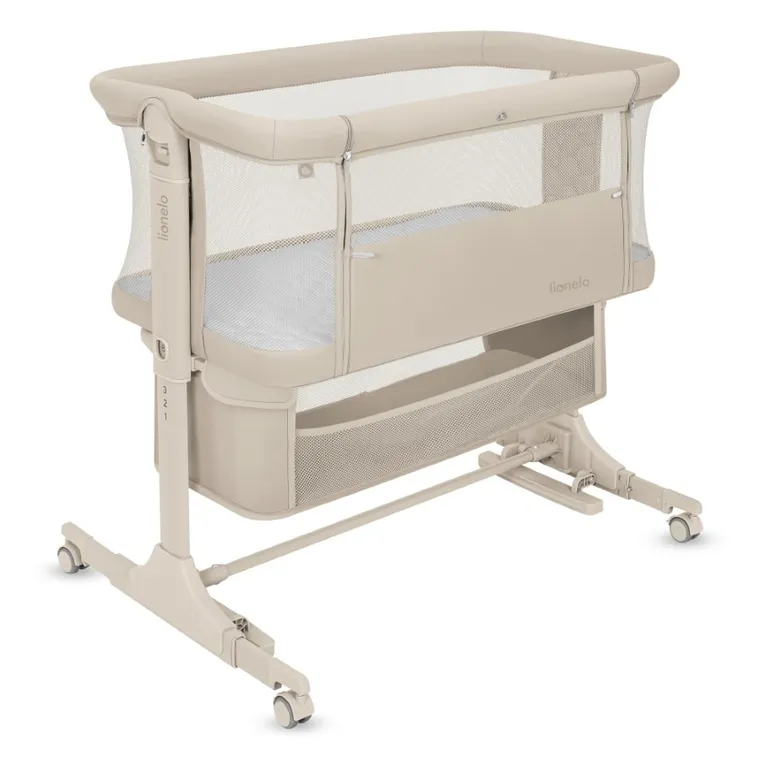 Lionelo, Jodie, łóżeczko dostawne, beige cream
