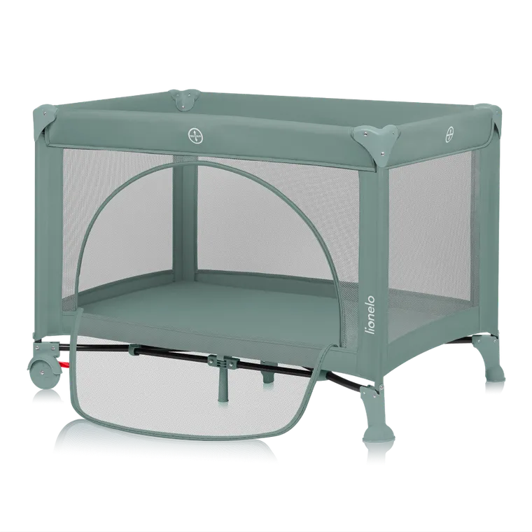 Lionelo, Laura, kompaktowe łóżeczko turystyczne, Green Sage