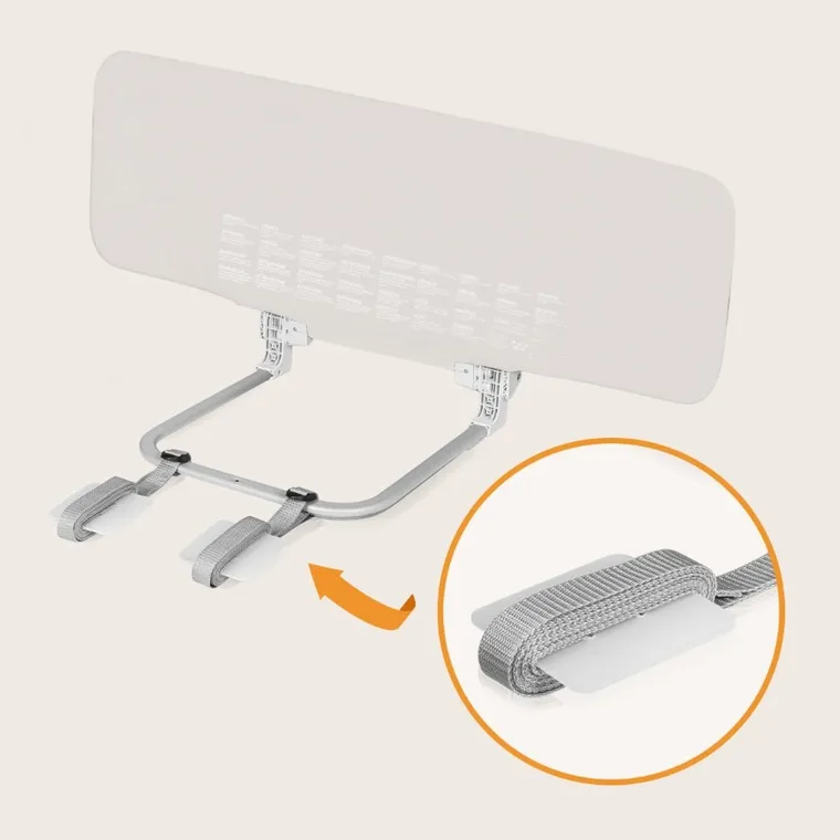 Lionelo, Lora, barierka ochronna do łóżka, Beige Sand