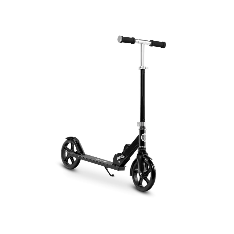 Lionelo, Luca, duża hulajnoga, ABEC-7, czarno-srebrna