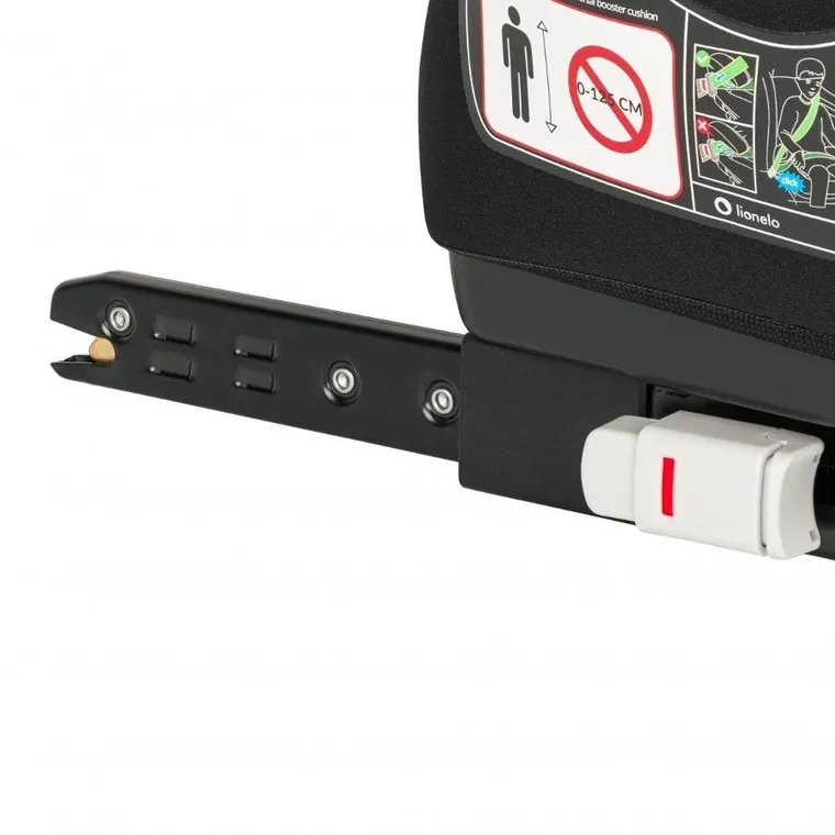 Lionelo, Luuk Fix, I-size, fotelik samochodowy, 125-150 cm, Black Carbon