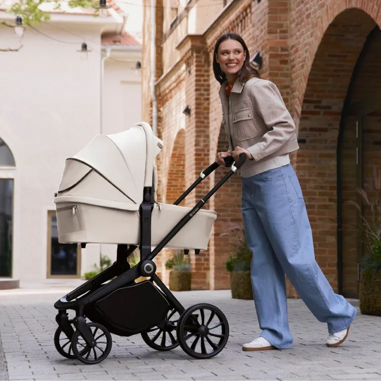 Lionelo, Mika Plus, wózek wielofunkcyjny, 3w1, Beige Sand