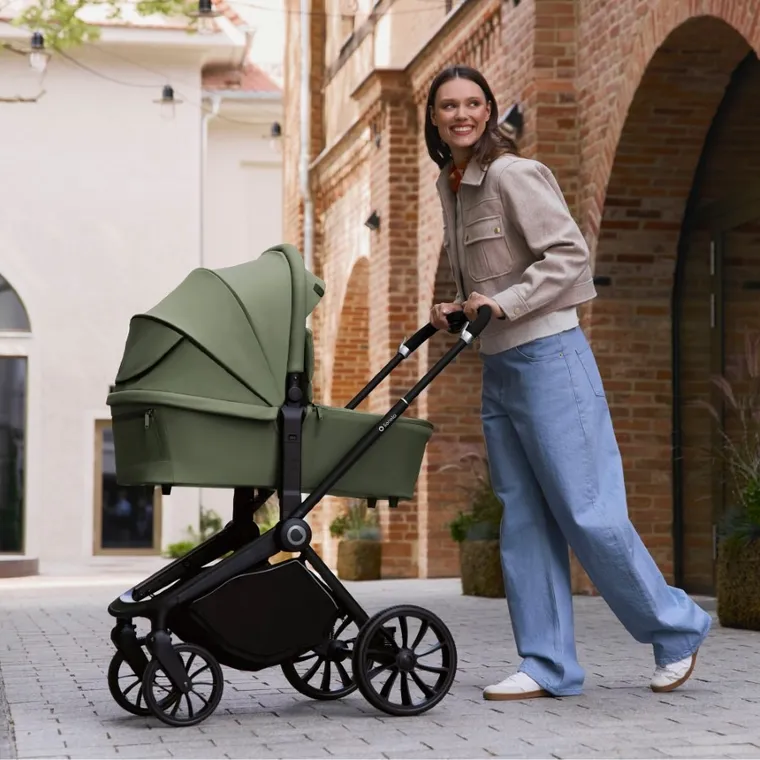 Lionelo, Mika Plus, wózek wielofunkcyjny, 3w1, Green Olive