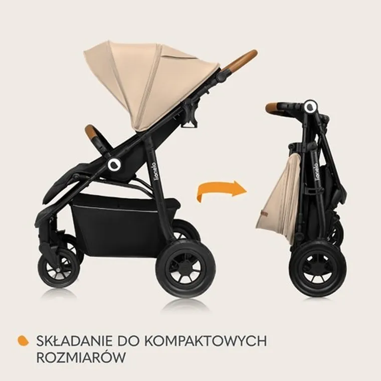 Lionelo, Natt, wózek spacerowy, Beige Sand