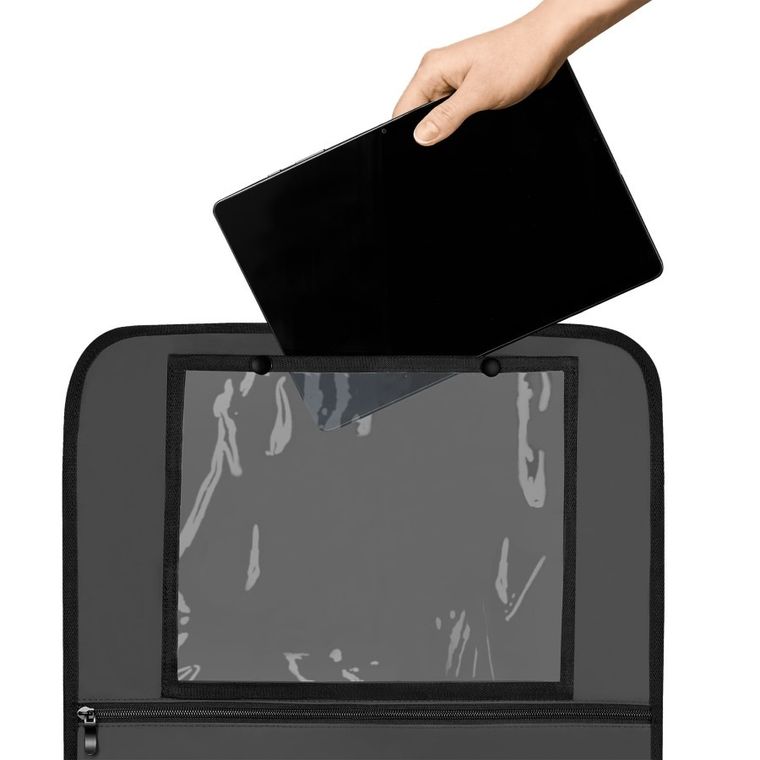 Lionelo, organizer na przedni fotel samochodowy, szary