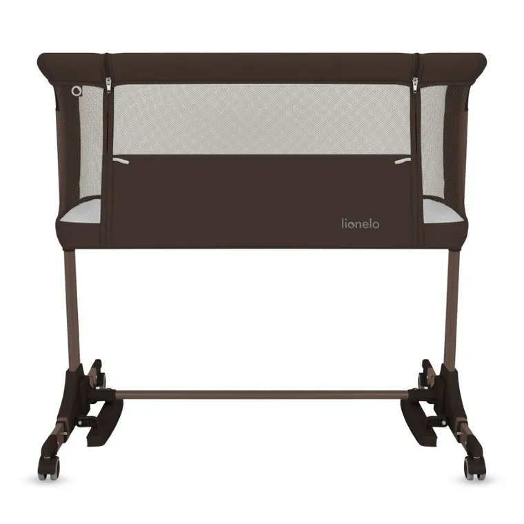 Lionelo, Pari, łóżeczko dostawne, brown chocolate
