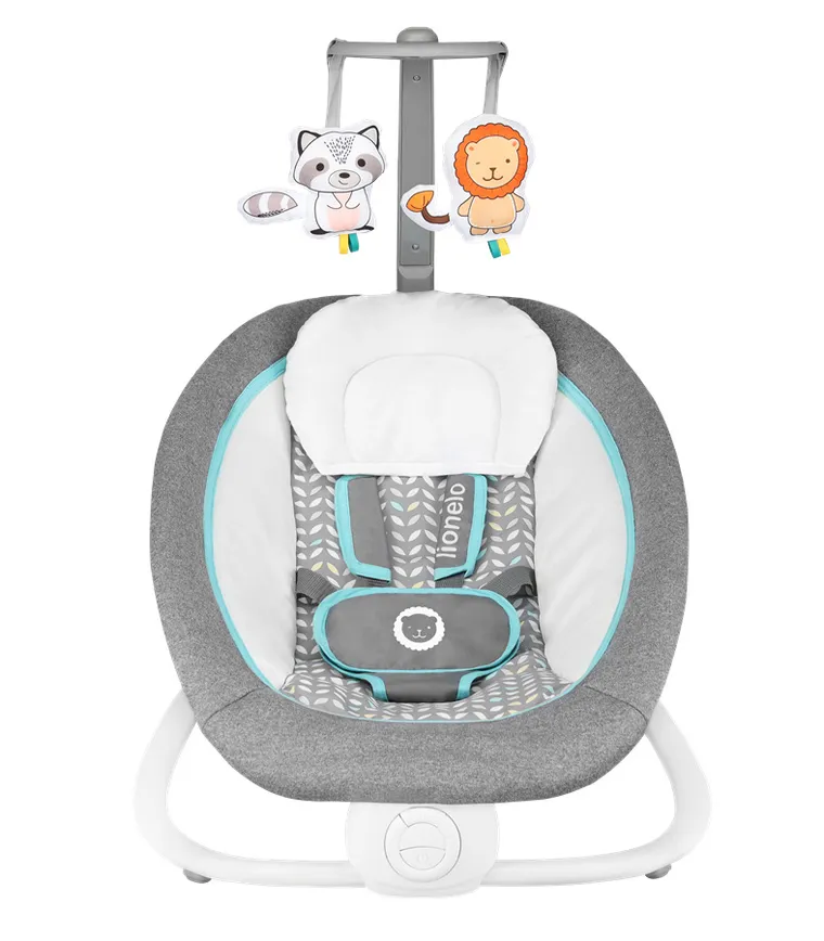 Lionelo, Pascal, leżaczek bujaczek, Grey Scandi