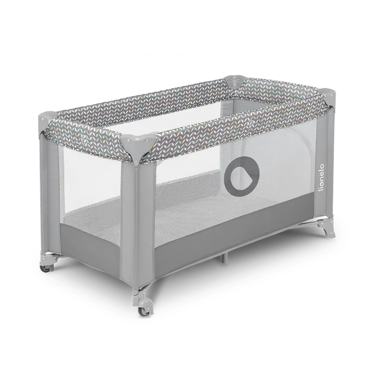 Lionelo, Stefi, łóżeczko turystyczne, Grey Concrette