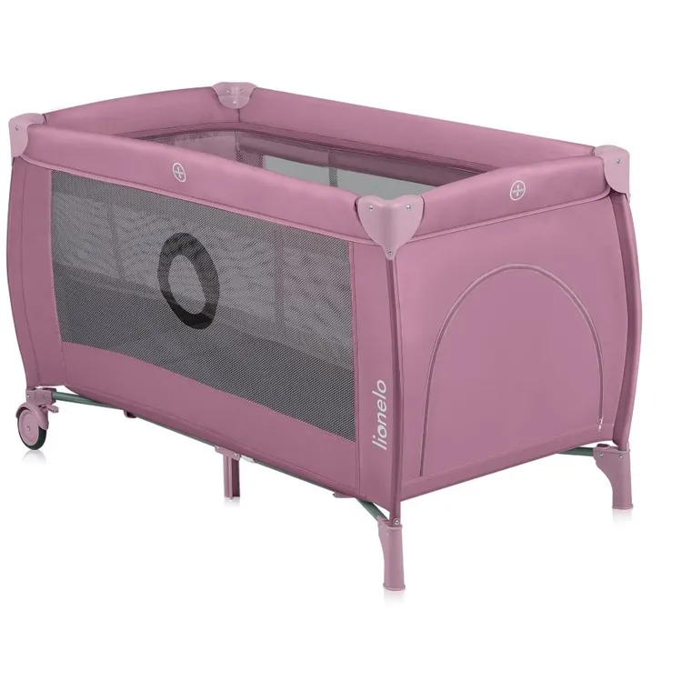 Lionelo, Stefi Plus, łóżeczko turystyczne, Pink Magnolia