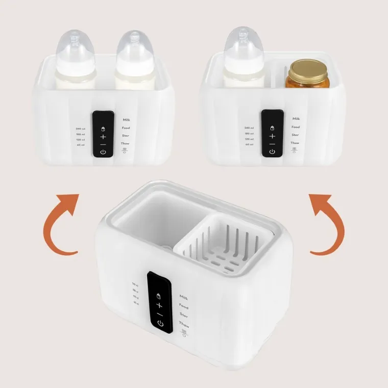 Lionelo, Thermup Double, podgrzewacz do butelek, sterylizator, white