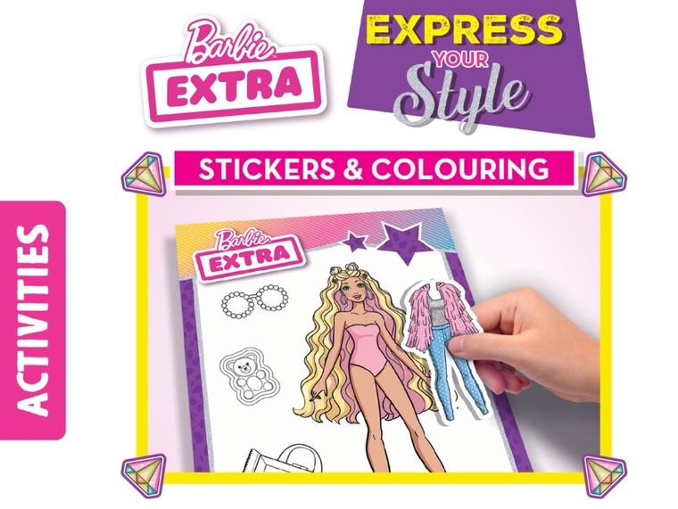 Lisciani, Barbie, Express Your Style, szkicownik z naklejkami