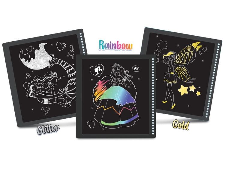 Lisciani, Barbie, Mer-Mazing Scratch Reveal, zestaw kreatywny