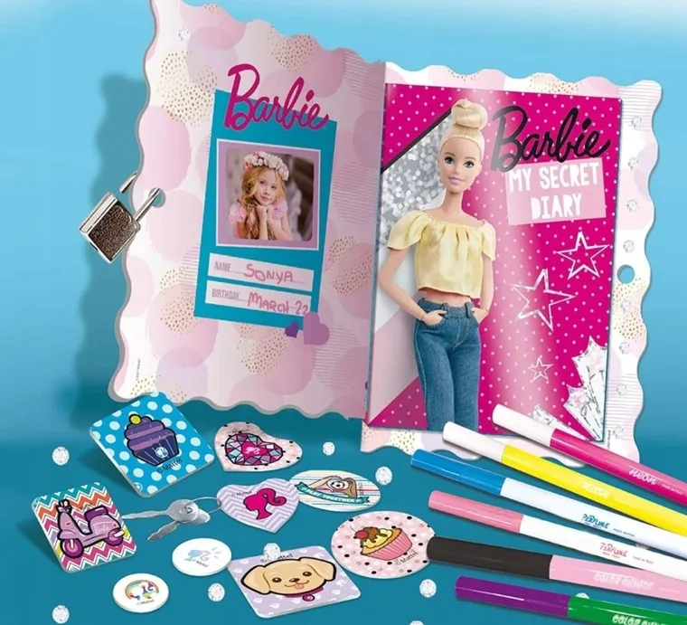 Lisciani, Barbie, My Secret Diary, Mój sekretny pamiętnik, zestaw z pachnącymi akcesoriami