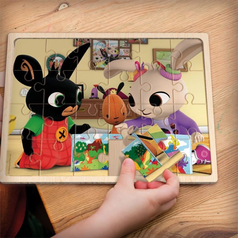 Lisciani, Bing, puzzle drewniane, 24 elementy